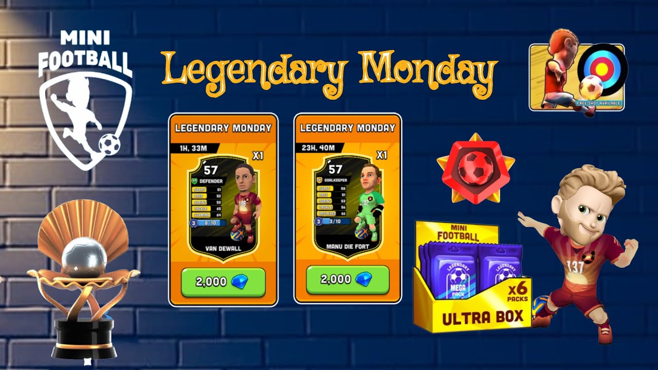 Mini Football Legendary Monday! Beach Cup! Van DeWall x1 Card and