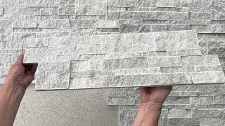 Famous Sparkle Grey Split Face Tiles - Multi Row Wealth