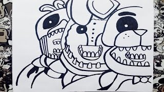 Como dibujar a five nights at freddy's 2 | how to draw five nights at  freddy's 2 - thptnganamst.edu.vn