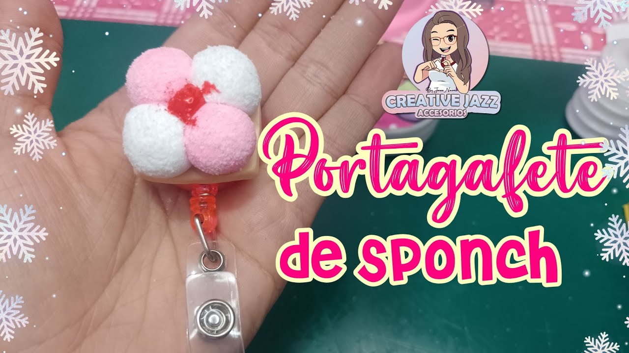 Portagafete de galleta sponch| pasta flexible | Creative Jazz