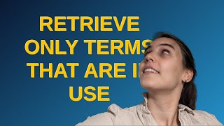 Wordpress: Retrieve only terms that are in use