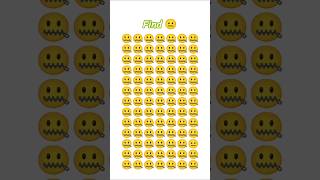 Find The Odd Emoji in Flash speed 😱 #emoji