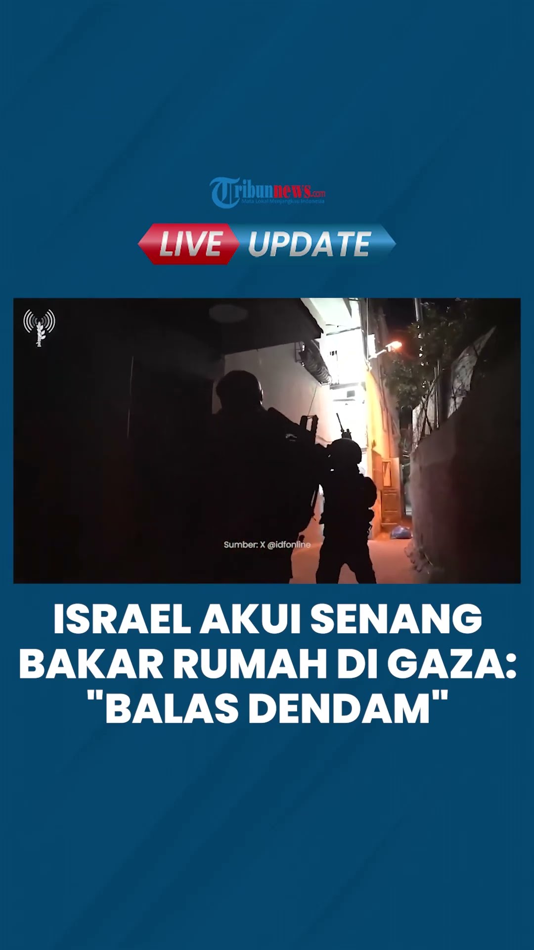 Israel Bakar Rumah-rumah di Gaza untuk Besenang-senang, Tanpa Menyesal: Beri Pelajaran Moral