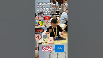 ZB Method WR! 3.54 3x3 PR/WR5 Single Xuanyi Geng