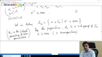 Lecture 32 - Alternating groups