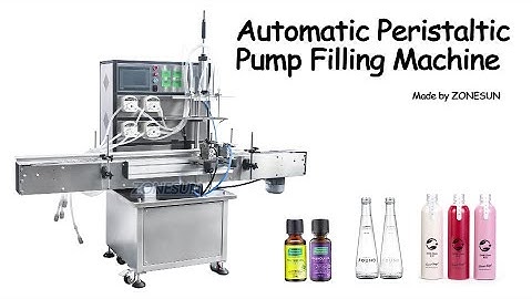 ZONESUN ZS-VTPP80C Automatic 4-head Peristaltic Pump Liquid Filling Machine