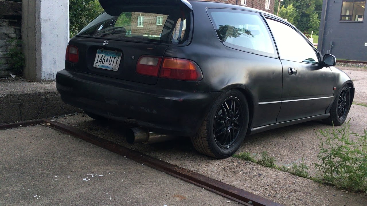 D16z6 exhaust sound YouTube