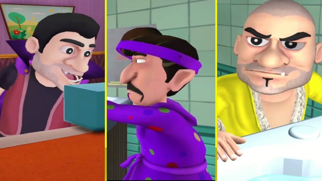 Scary Robber Home Clash - All three funny pranks Felix and Lester