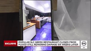 Popular SLC Greek restaurant closed from flood can't reopen for weeks