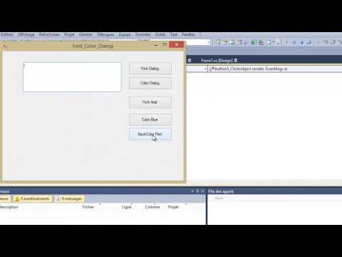 FontDialog,ColorDialog,BackColor du textBox partie2 (Samir.7)