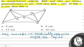 In quadrilateral \( A B C D, B M \) and \( D N \) are drawn perpendiculars to \( \mathrm{AC} \) ...