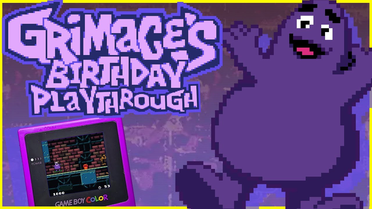 Grimace's Birthday Game Playthrough - Game Screen - No Commentary