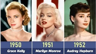 The Most Beautiful Actresses Every Year 1930 - 2024