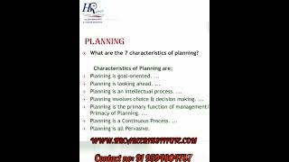 HR planning -meaning, Importance & characteristics. #hrupdates #hrcareerinstitute #HR #HRplanning