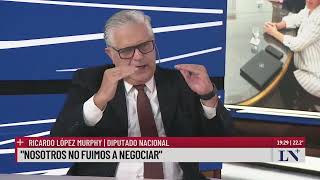 Ricardo López Murphy: "no negociamos ganancias, el Gobierno nos informó"