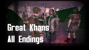 Great Khans All 7 Endings | Fallout: New Vegas