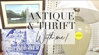 Thrifting with me | Antique and thrift with me for spring inspiration!