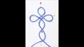 How to make a Celtic Cross Pendant necklace tied with real cord. Celtic Interlacing is almost endlessly variable and can go in any 