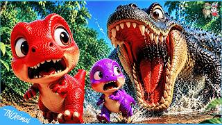T-Rex Bebé 🦖 ¡EN PELIGRO en el AMAZONAS! 😱 Cortometraje Animación de Dinosaurios