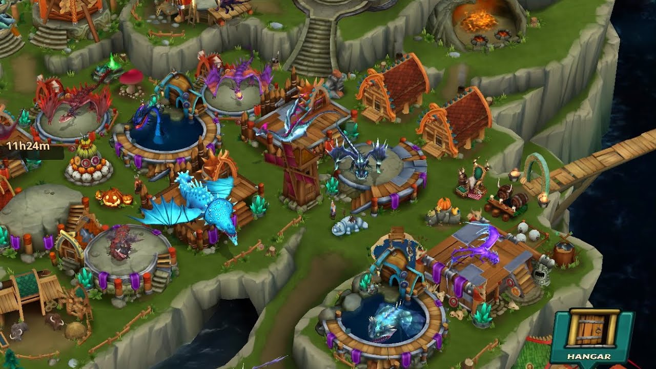 Dragons Rise Of Berk: My island So Far + Hangar