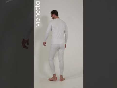 Купить Хлопковый комплект мужской (лонгслив + кальсоны) VIENETTA MAN 5110020000 в Украина в Lingerie.ua - Одяг для дому та відпочинку, Видео 1