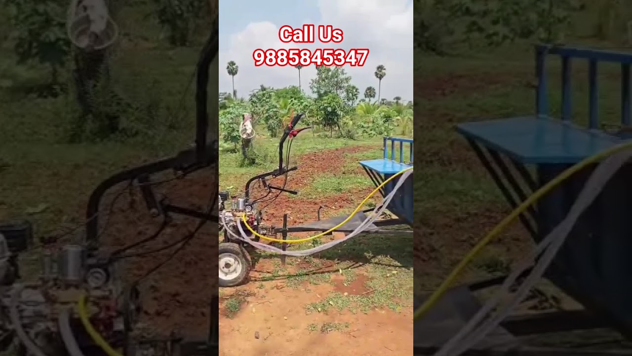 HTP Sprayer Attached for Power Weeder Demo