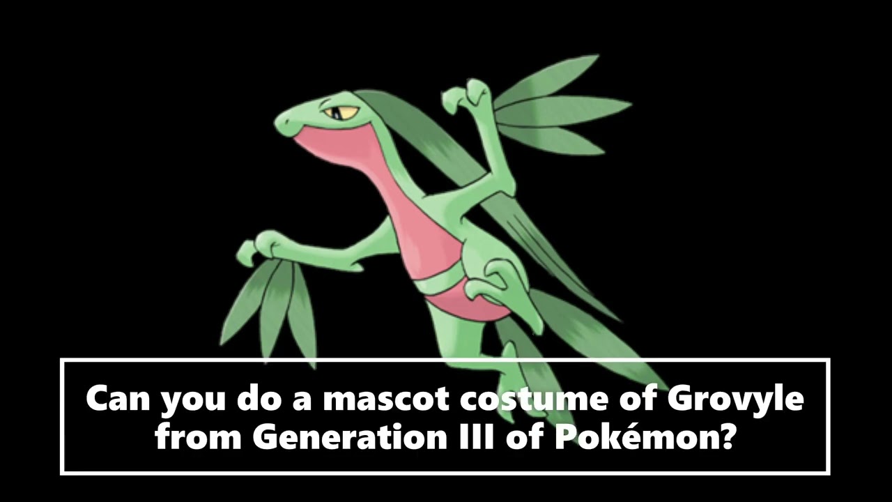 Can You Do A Mascot Costume Of Grovyle? (Pokemon) 
