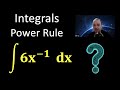 Indefinite integrals  the power rule
