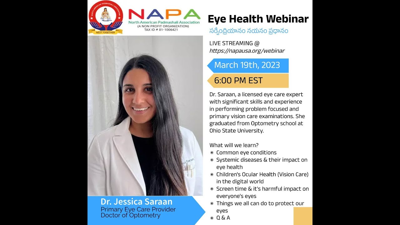 Webinar on Eye Health - NAPA