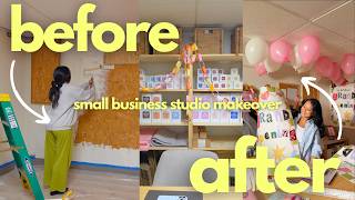 ✨DREAM✨ small business studio makeover // DIY aesthetic & functional at-home warehouse on a budget
