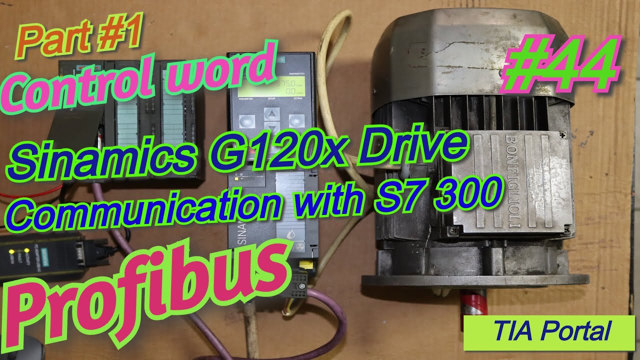 Установить связь между ПЛК Siemens S7 300 и частотно-регулируемым приводом Sinamics G120x по шине...