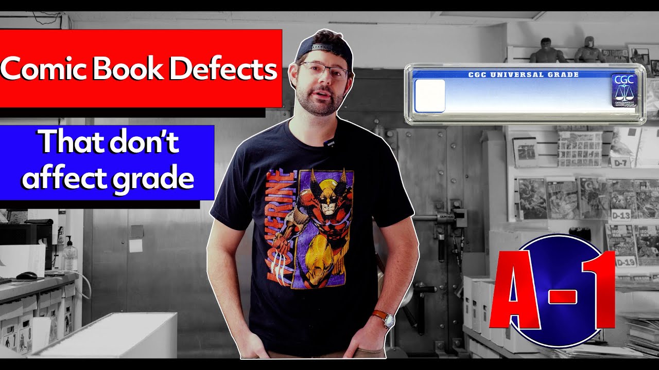 Comic defects that do not affect grade - Now You Know Comics