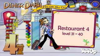 Diner Dash: Flo on the Go (PC) - Restaurant 4 (Level 31 to 40) HD Walkthrough - No Commentary