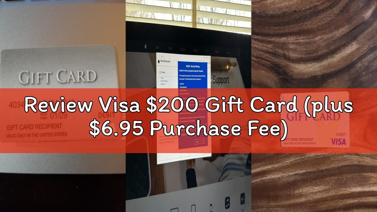 Review Visa $200 Gift Card (plus $6.95 Purchase Fee)