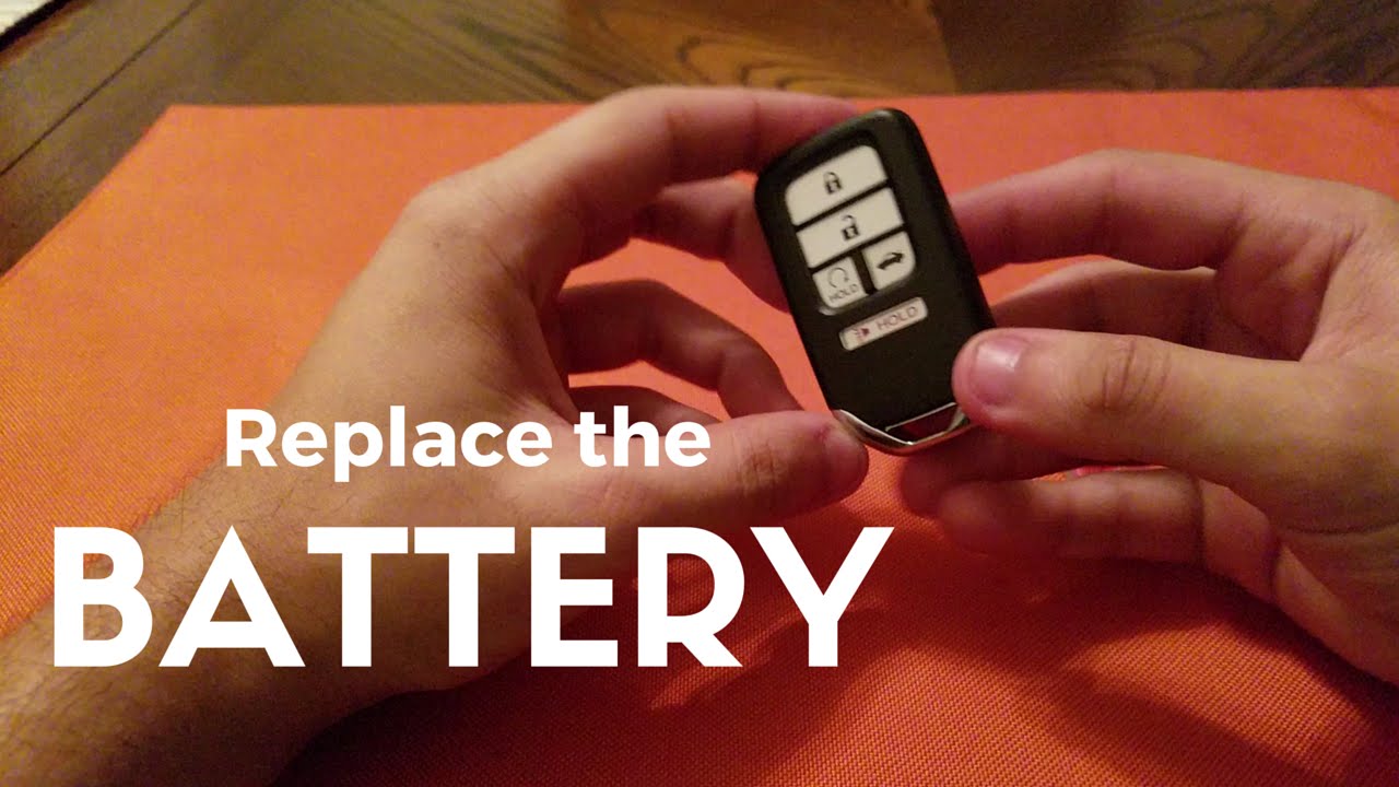How To Change Battery In Honda Key Fob 2019 / Honda key