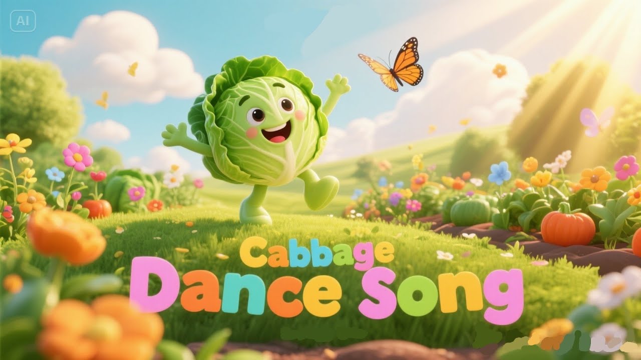 “Cabbage Dance Song 🥬 | Fun Kids Song | Sing and Dance with the Happy Cabbage!”