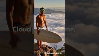 I walk in and say, "Cloud surfing time!"