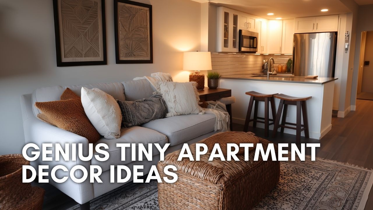 Maximize Your Space: Genius Tiny Apartment Decor Ideas - YouTube
