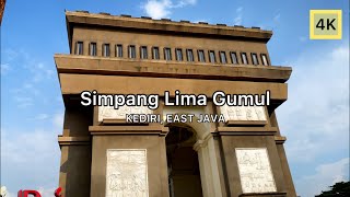 Walking Tour Simpang Lima Gumul - Afternoon || 4K KEDIRI INDONESIA