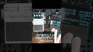 BOSS DD 8 Warm vs BOSS SDE 3 #delaypedal #guitareffect #bosspedals #80svibes