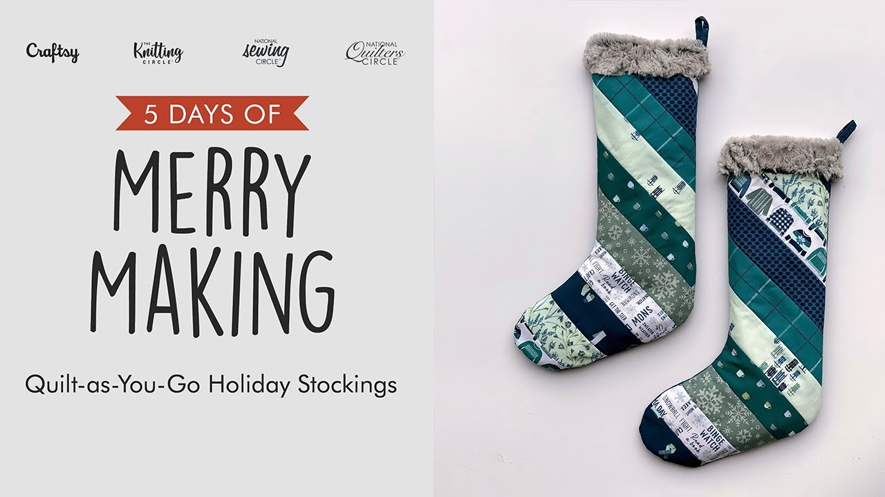 June Tailor Holiday Stocking - Quilt As You Go