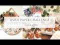 Tissue paper challengedollar tree diyssummer decorfront door wood roundcoaster  vase set 2023