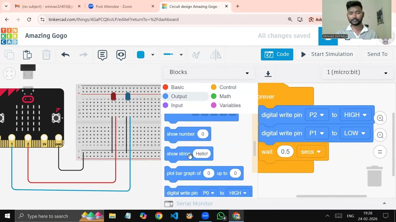 Micro:bit Traffic Signal Project 🚦 | Tinkercad Simulation for Beginners