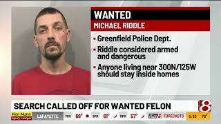 Greenfield, Indiana, searches for wanted felon