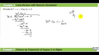 Honors Precalculus Section 2-3 Remainder and Factor Theorems