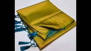 Kubera pattu saree //copper zari soft silk saree// WhatsApp 99440 85699 screenshot 5