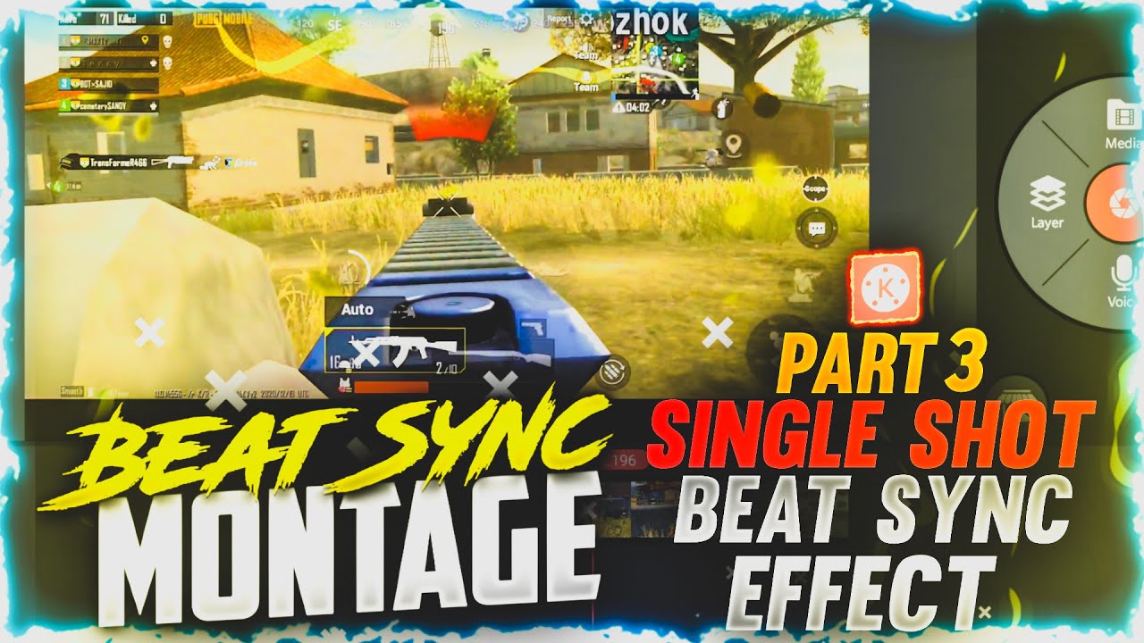 Single Tap Beat Sync Effect In Kinemaster | Beat Sync Montage Editing Part 3 | Sajid Gaming