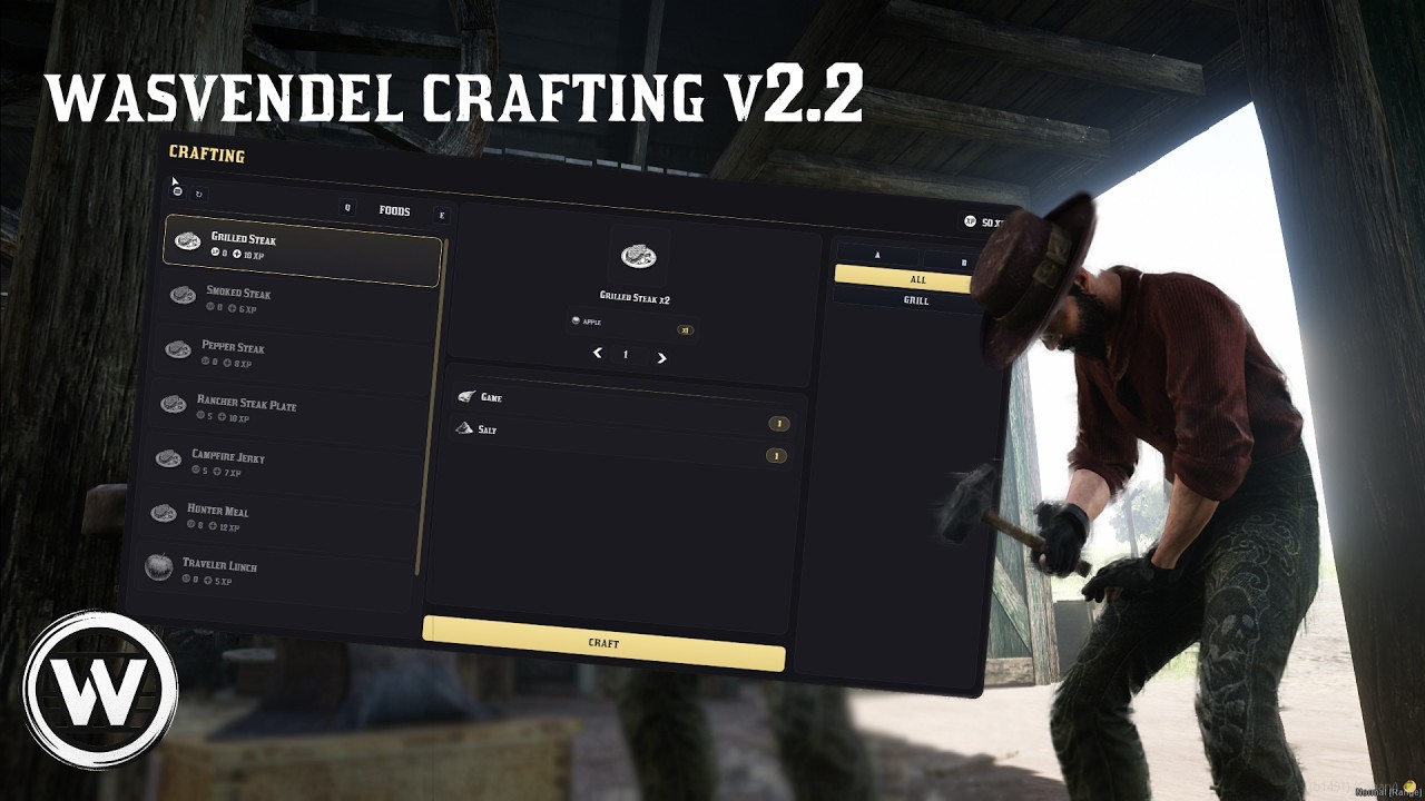 Crafting v2.2 | RedM Script - YouTube