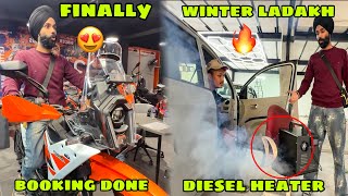 Finally New Bike ki Booking done 😍 Diesel Heater bhi aa gya for winter Camping 🔥 ab machegi Dhoom😈