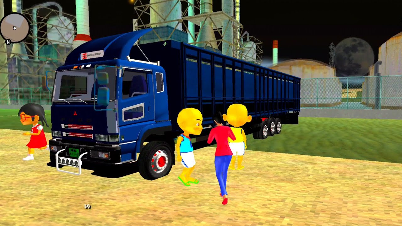 Upin & ipin bawa Semua Truk Fuso Biru berkemah Coba Aksi Tengah Malam 🤣 Dunia Oyya